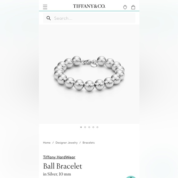 REPOSTING- TIFFANY & CO. ball bracelet and necklace 10mm - Picture 5 of 6